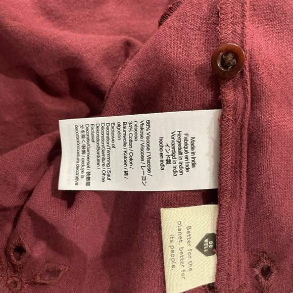 Embroidered Ruffled Flannel Mini Dress - Picture 9 of 9